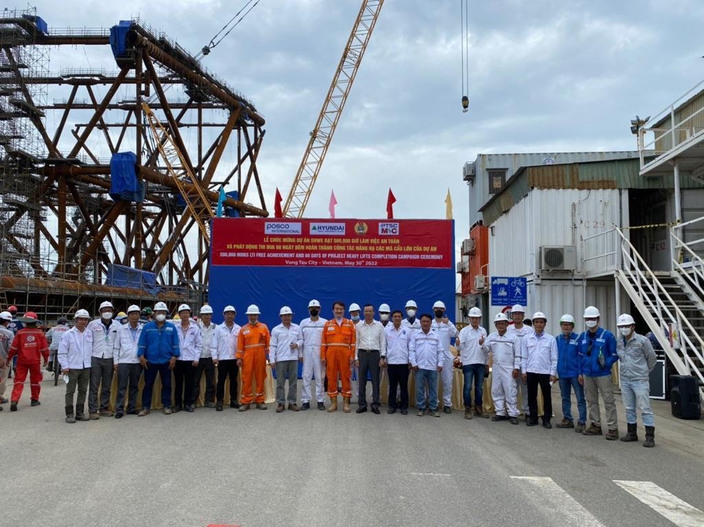 PTSC M&C phát động thi đua hoàn thành công tác nâng hạ các mã cẩu lớn dự án SHWE