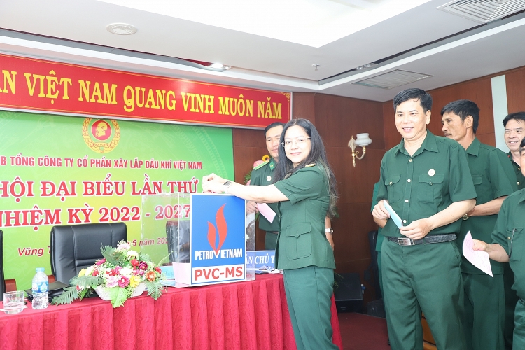 Hội CCB PetroCons tổ chức thành công Đại hội Đại biểu nhiệm kỳ 2022-2027