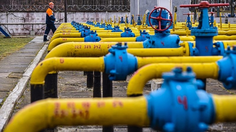 Nguồn cung khí đốt của Nga tới châu Âu qua Ukraine giảm đáng kể