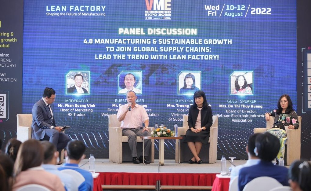 Diễn đàn Công nghiệp và Công nghiệp hỗ trợ Việt Nam 2022: Hướng doanh nghiệp đến quy trình sản xuất tinh gọn Diễn đàn Công nghiệp và Công nghiệp hỗ trợ Việt Nam 2022: Hướng doanh nghiệp đến quy trình sản xuất tinh gọn