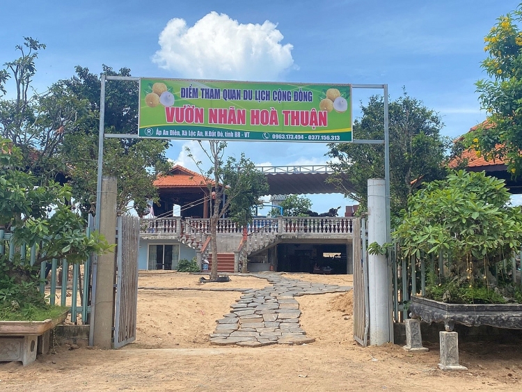 Vườn nhãn Hòa Thuận - Điểm tham quan du lịch cộng đồng tại huyện Đất Đỏ