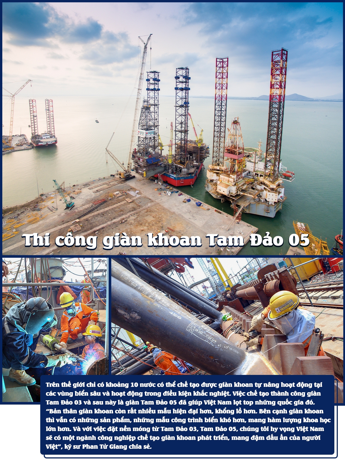 [E-Megazine] Khát vọng về những giàn khoan do người Việt chế tạo