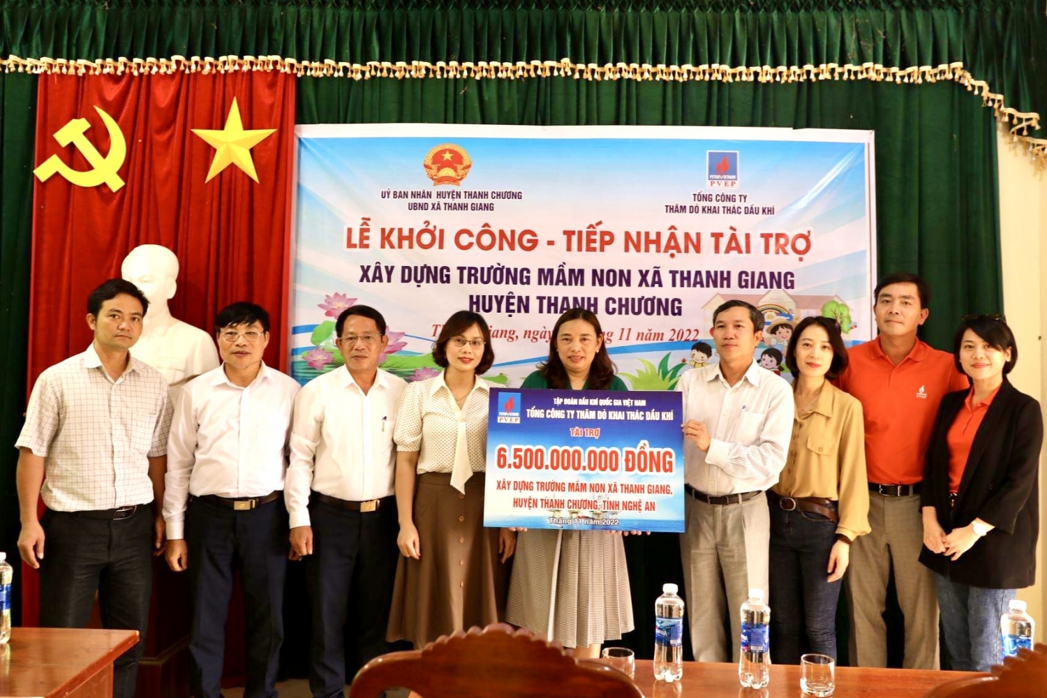 PVEP tài trợ xây dựng trường mầm non tại huyện Thanh Chương, Nghệ An