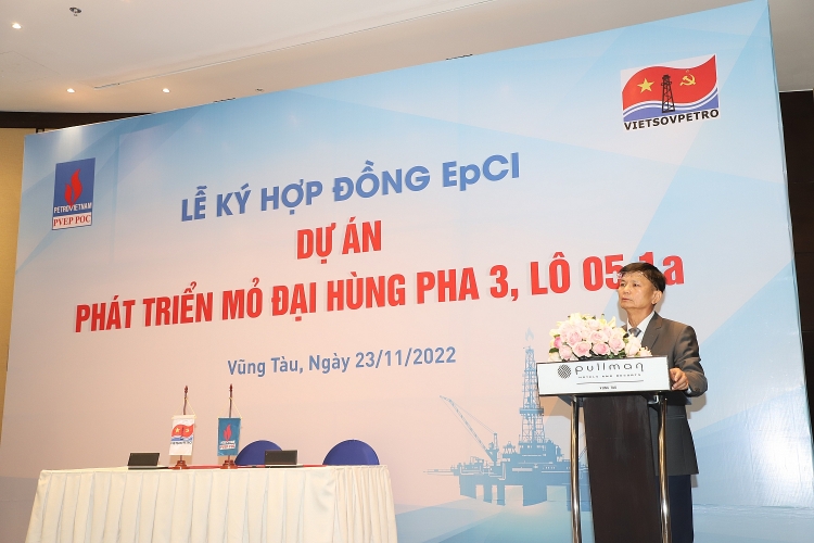 PVEP POC và Vietsovpetro tổ chức Lễ Ký kết Hợp đồng EPCI dự án phát triển mỏ Đại Hùng Pha 3, Lô 05.1a