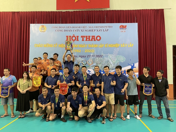 Ban Khảo sát Xí nghiệp Xây lắp Vietsovpetro: Dấu ấn về một Hội thao đầy ấn tượng và thành công