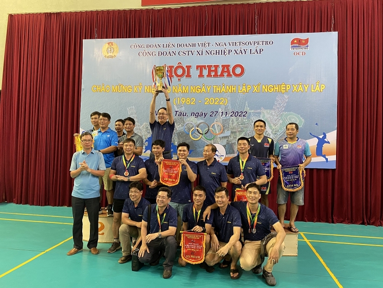 Ban Khảo sát Xí nghiệp Xây lắp Vietsovpetro: Dấu ấn về một Hội thao đầy ấn tượng và thành công