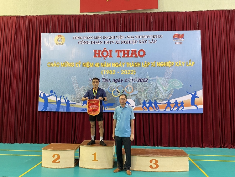 Ban Khảo sát Xí nghiệp Xây lắp Vietsovpetro: Dấu ấn về một Hội thao đầy ấn tượng và thành công
