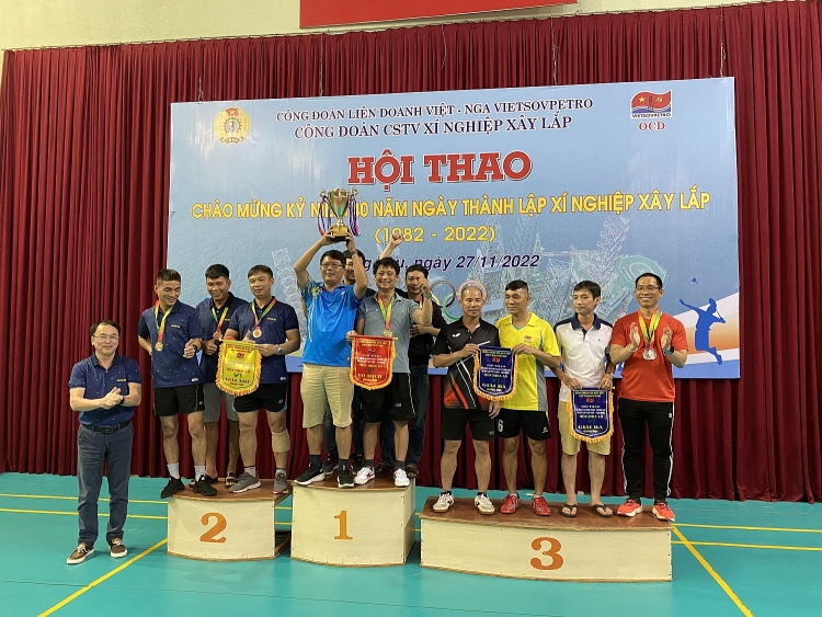 Ban Khảo sát Xí nghiệp Xây lắp Vietsovpetro: Dấu ấn về một Hội thao đầy ấn tượng và thành công
