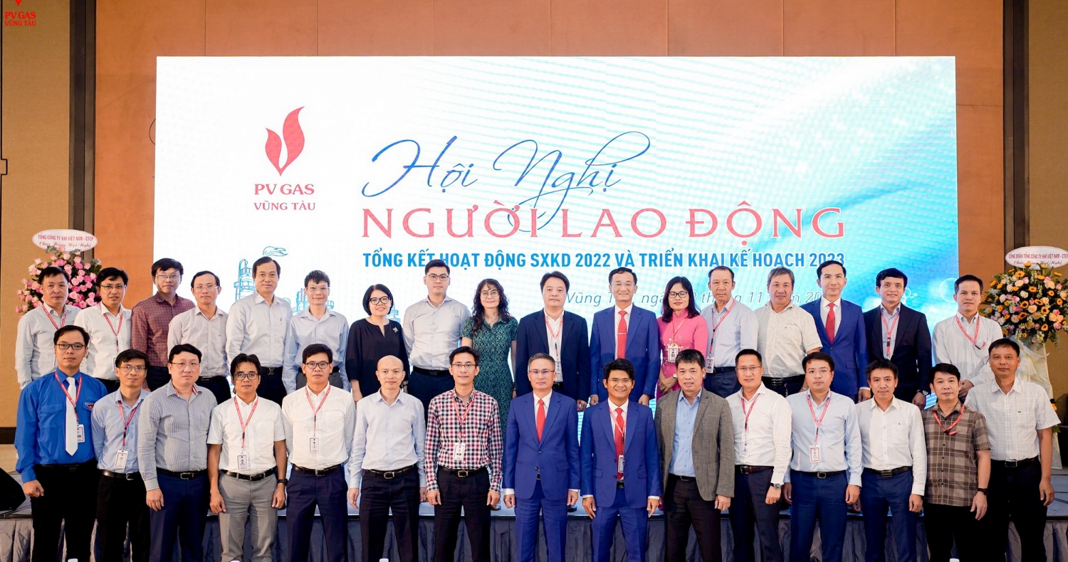 Lãnh đạo PV GAS chúc mừng Hội nghị Người lao động KVT – 2022 thành công tốt đẹ