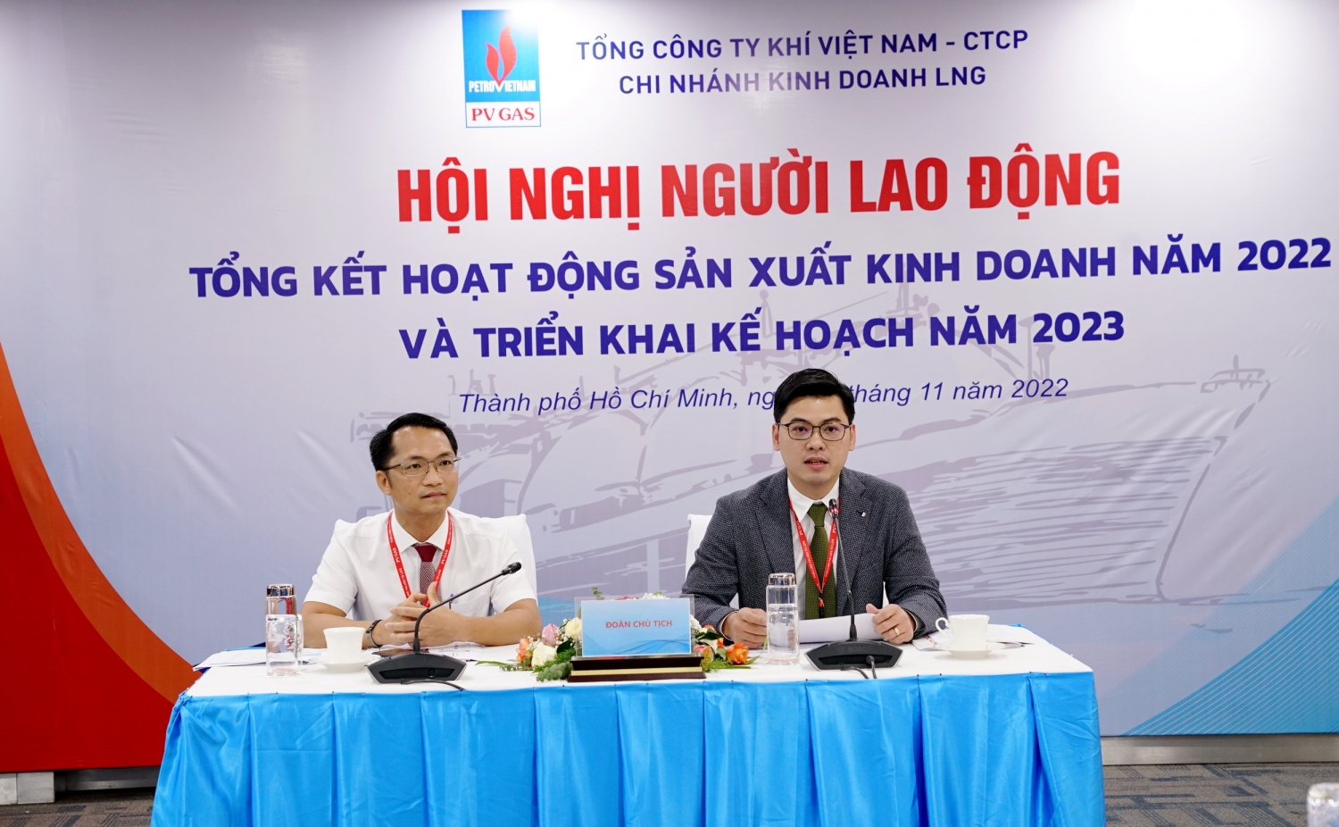 Ban Lãnh đạo Chi nhánh PV GAS LNG điều hành Hội nghị Người lao động 2022