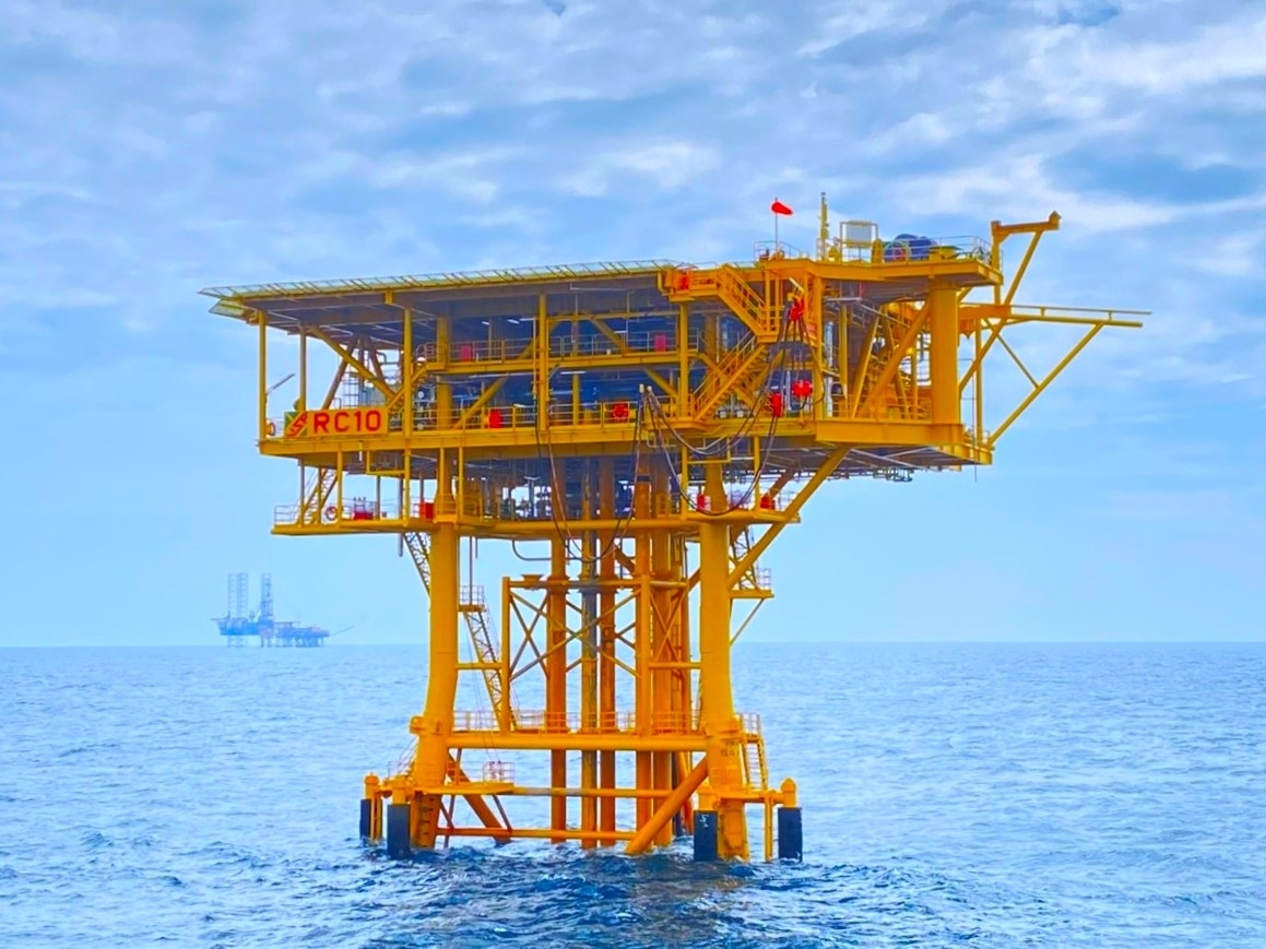 Giàn RC-10, một trong 5 công trình mới được đưa vào khai thác năm 2022
