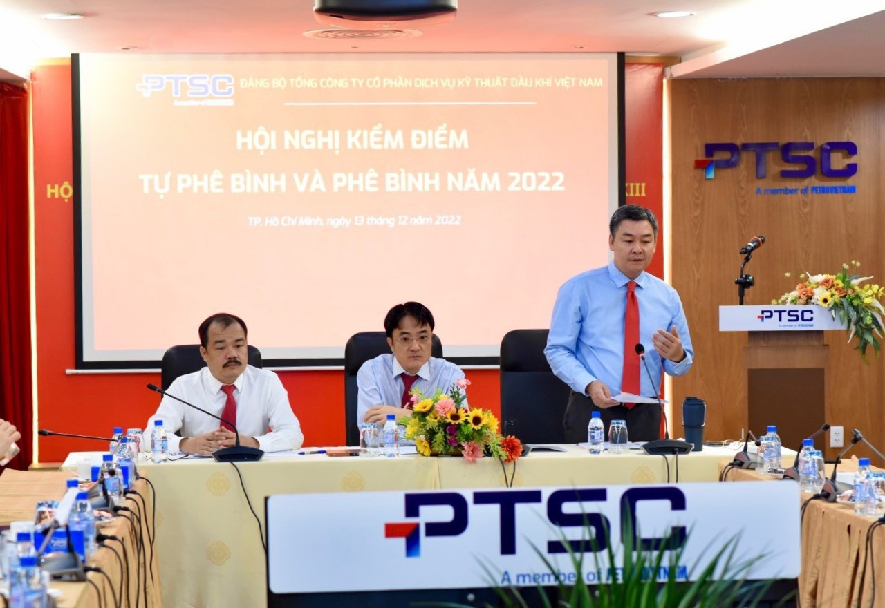 Đảng ủy PTSC tổ chức Hội nghị kiểm điểm tự phê bình và phê bình năm 2022