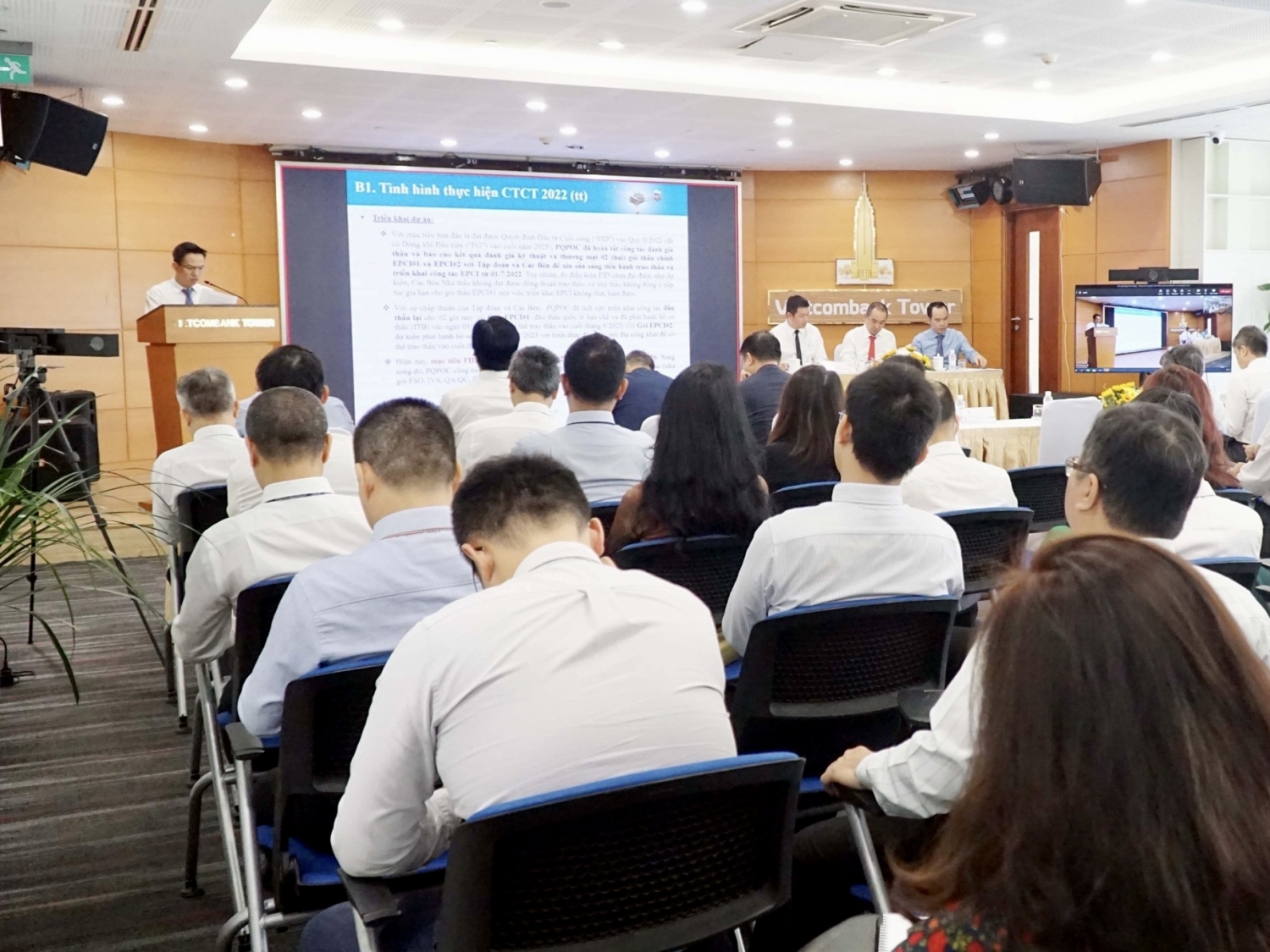 Toàn cảnh Hội nghị Người lao động – Tổng kết công tác năm 2022, triển khai nhiệm vụ trọng tâm năm 2023 của PQPOC