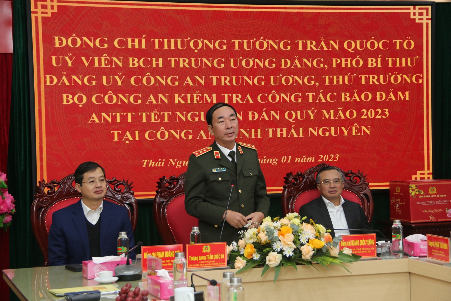 Lãnh đạo Bộ Công an và Petrovietnam thăm, làm việc tại tỉnh Thái Nguyên