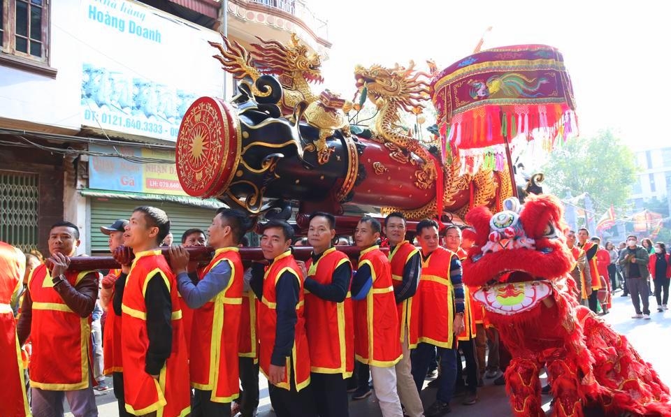 Tưng bừng lễ hội rước pháo làng Đồng Kỵ