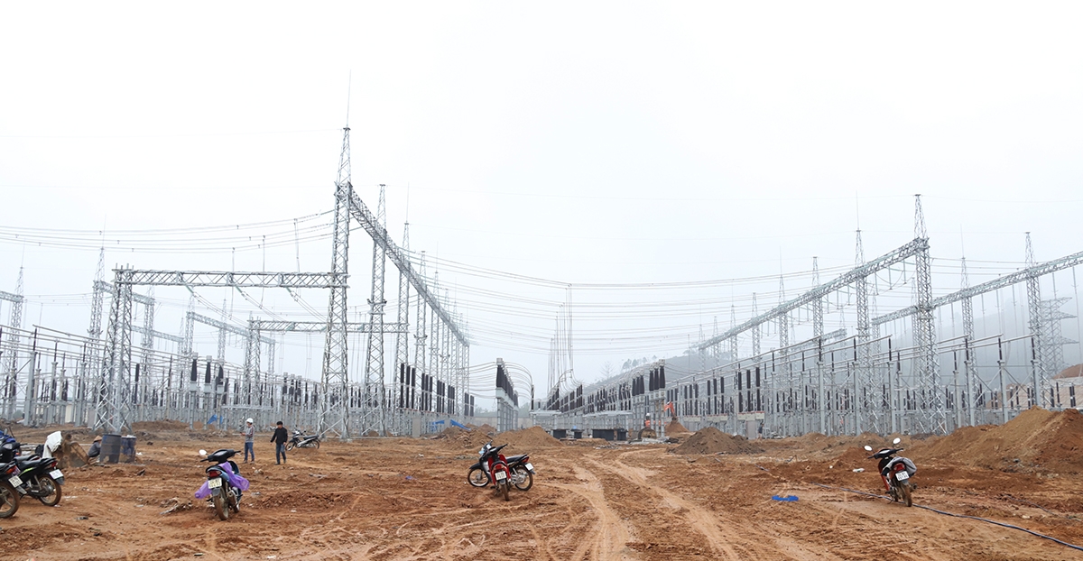 Chặng đường nước rút dự án Trạm biến áp 500kV Lào Cai và các đường dây 220kV đấu nối