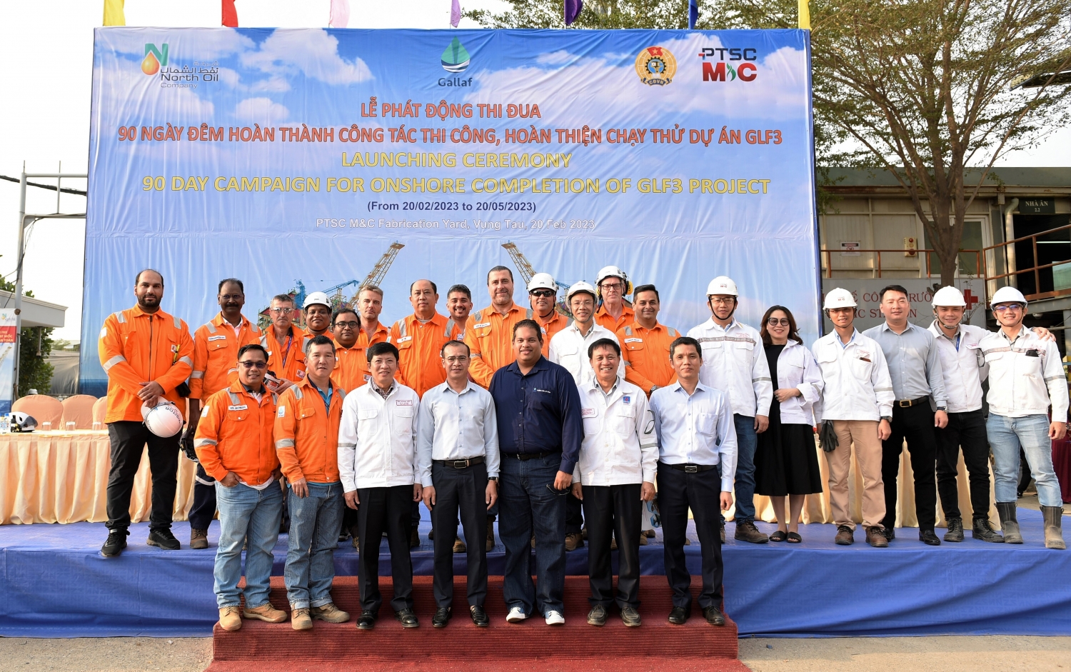 PTSC M&C phát động thi đua hoàn thành 2 Topsides dự án Gallaf 3