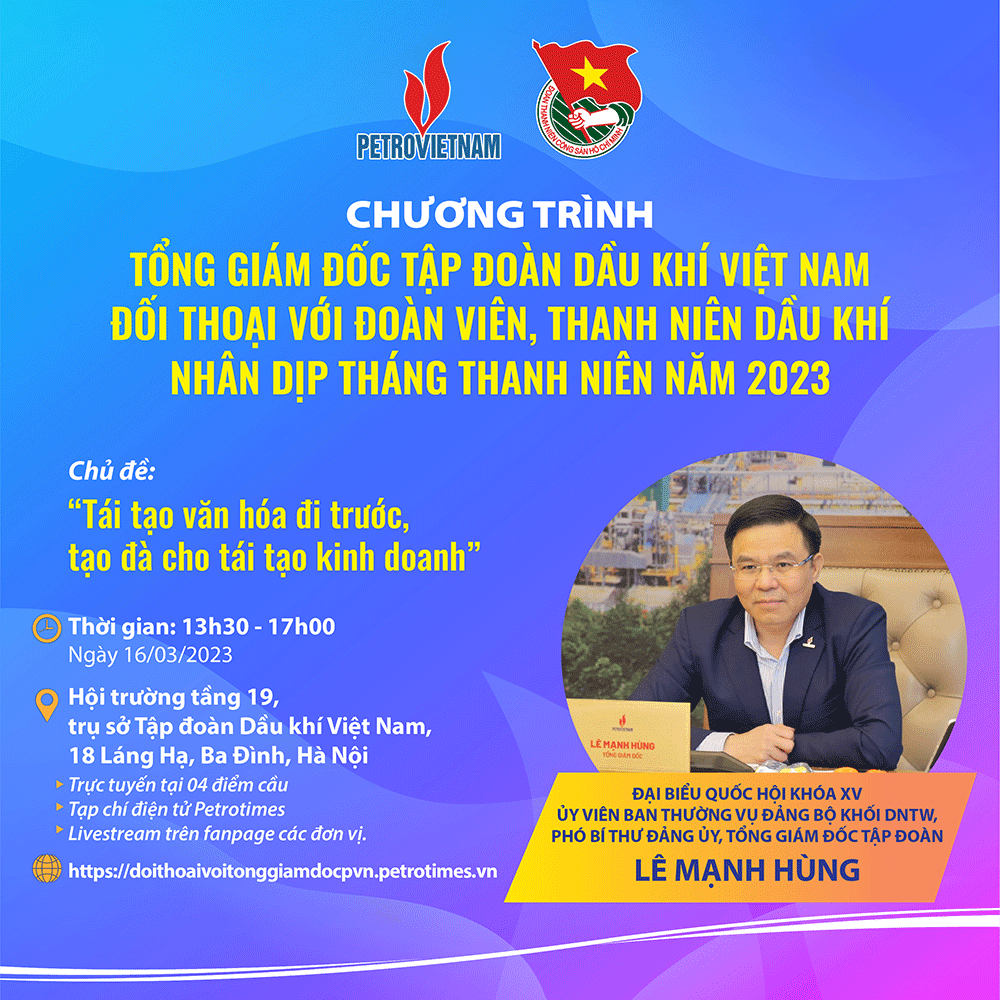 Đối thoại với Tổng giám đốc Petrovietnam Văn hóa doanh nghiệp tại Petrovietnam đang vào nếp