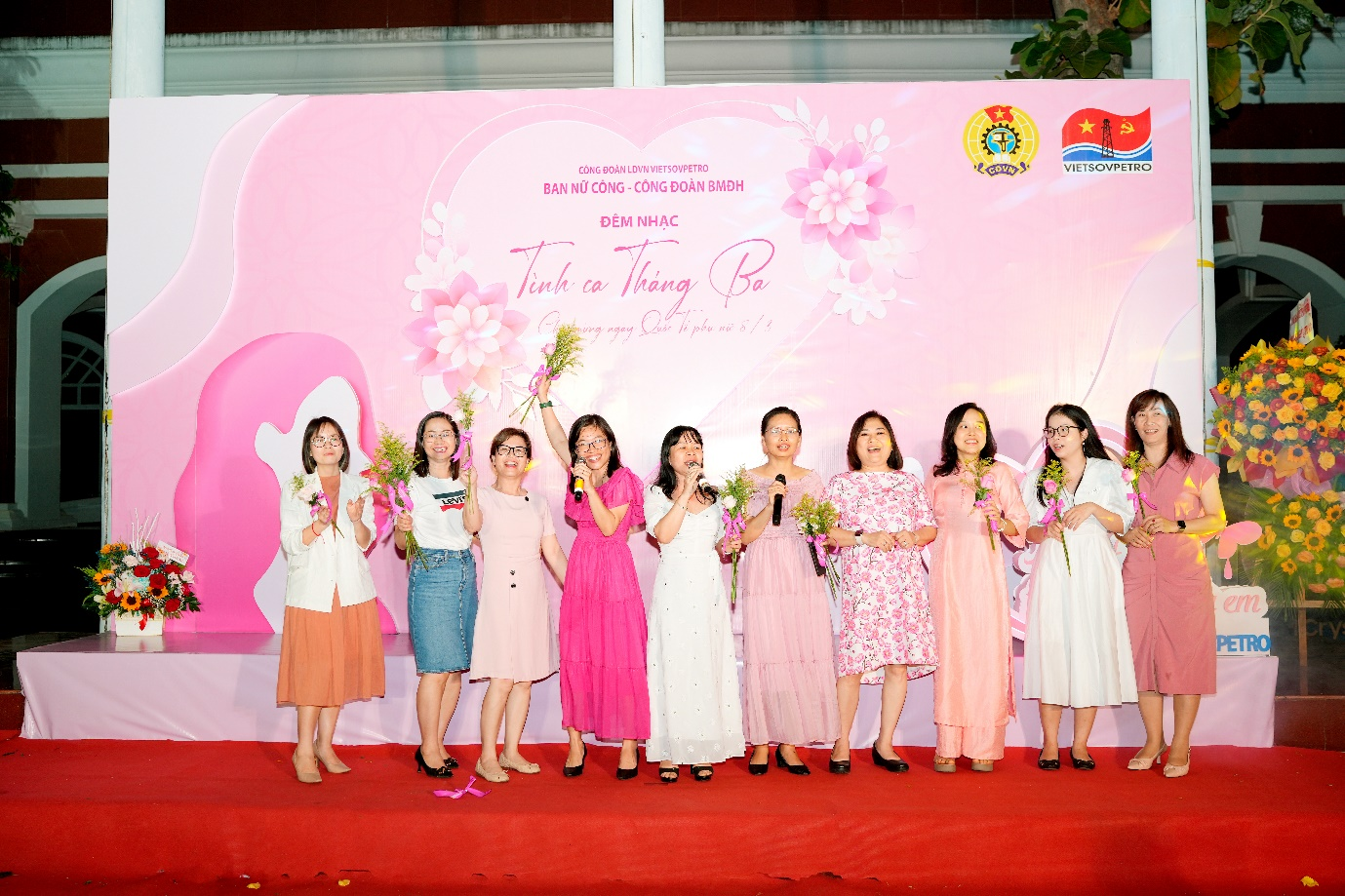 Ban nữ công BMĐH Vietsovpetro: Tổ chức Đêm nhạc “Tình ca tháng 3”