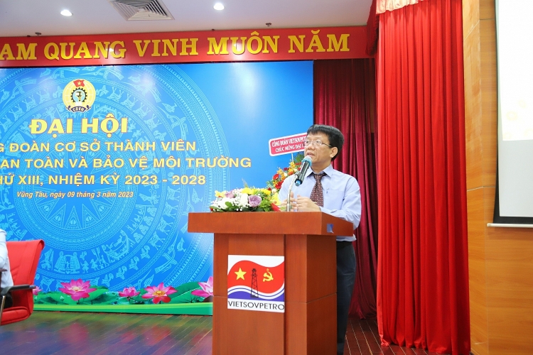 Trung tâm An toàn và Bảo vệ môi trường Vietsovpetro tổ chức thành công Đại hội Công đoàn lần thứ XIII, nhiệm kỳ 2023-2028