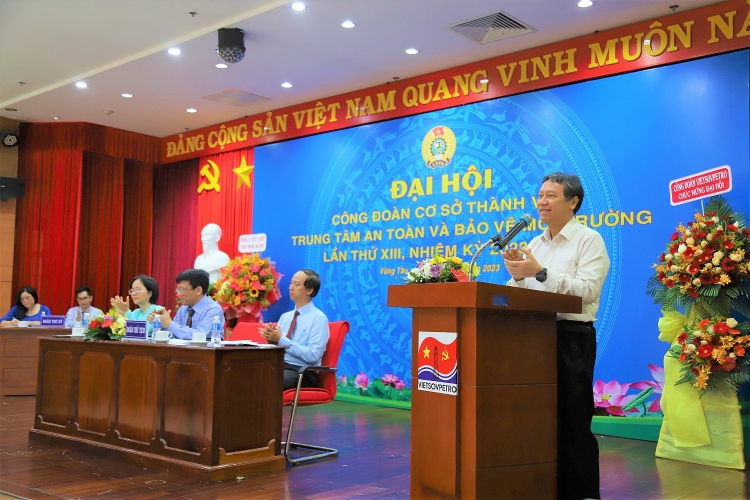 Trung tâm An toàn và Bảo vệ môi trường Vietsovpetro tổ chức thành công Đại hội Công đoàn lần thứ XIII, nhiệm kỳ 2023-2028