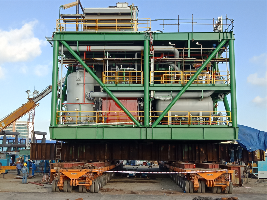 Tổ hợp máy nén khí Train A - Giàn nén khí Nhỏ đón cột mốc 2 tỷ m3 khí Gaslift Tổ hợp máy nén khí Train A - Giàn nén khí Nhỏ đón cột mốc 2 tỷ m3 khí Gaslift