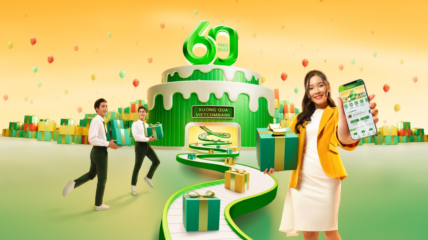 Tuần lễ sinh nhật Vietcombank - Giao dịch là có quà