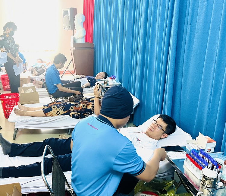 Công đoàn Vietsovpetro tham gia chương trình hiến máu tình nguyện tại Bà Rịa - Vũng Tàu