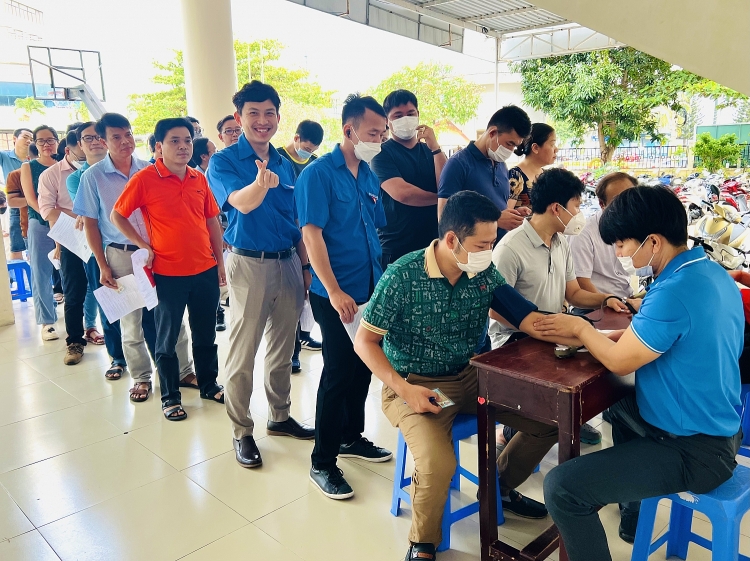 Công đoàn Vietsovpetro tham gia chương trình hiến máu tình nguyện tại Bà Rịa - Vũng Tàu