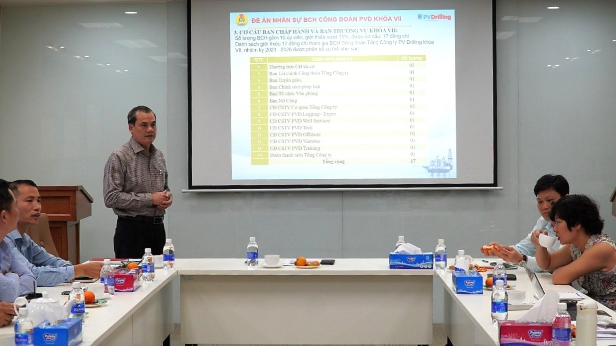 Công đoàn PV Drilling tổ chức Hội nghị BCH mở rộng đánh giá công tác quý I/2023