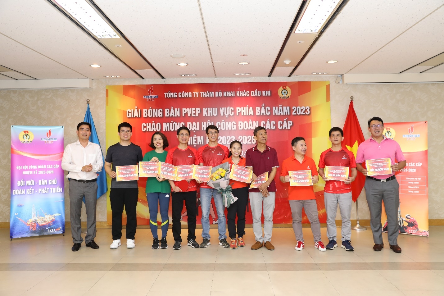 Sôi động Giải bóng bàn PVEP khu vực phía Bắc năm 2023