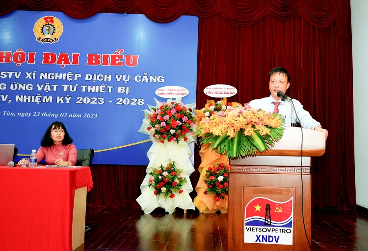 Công đoàn Xí nghiệp Dịch vụ Cảng và Cung ứng vật tư thiết bị  tổ chức thành công Đại hội lần thứ XV