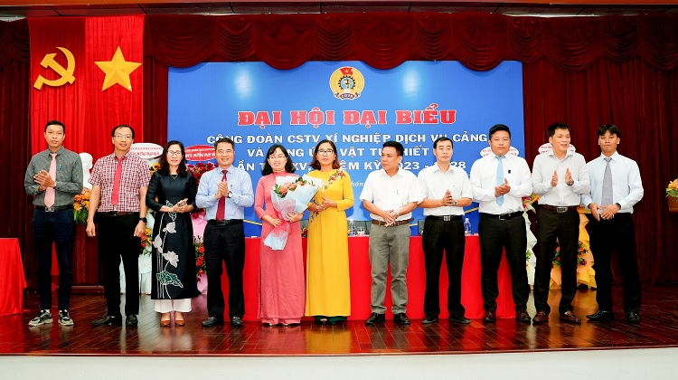 Công đoàn Xí nghiệp Dịch vụ Cảng và Cung ứng vật tư thiết bị  tổ chức thành công Đại hội lần thứ XV