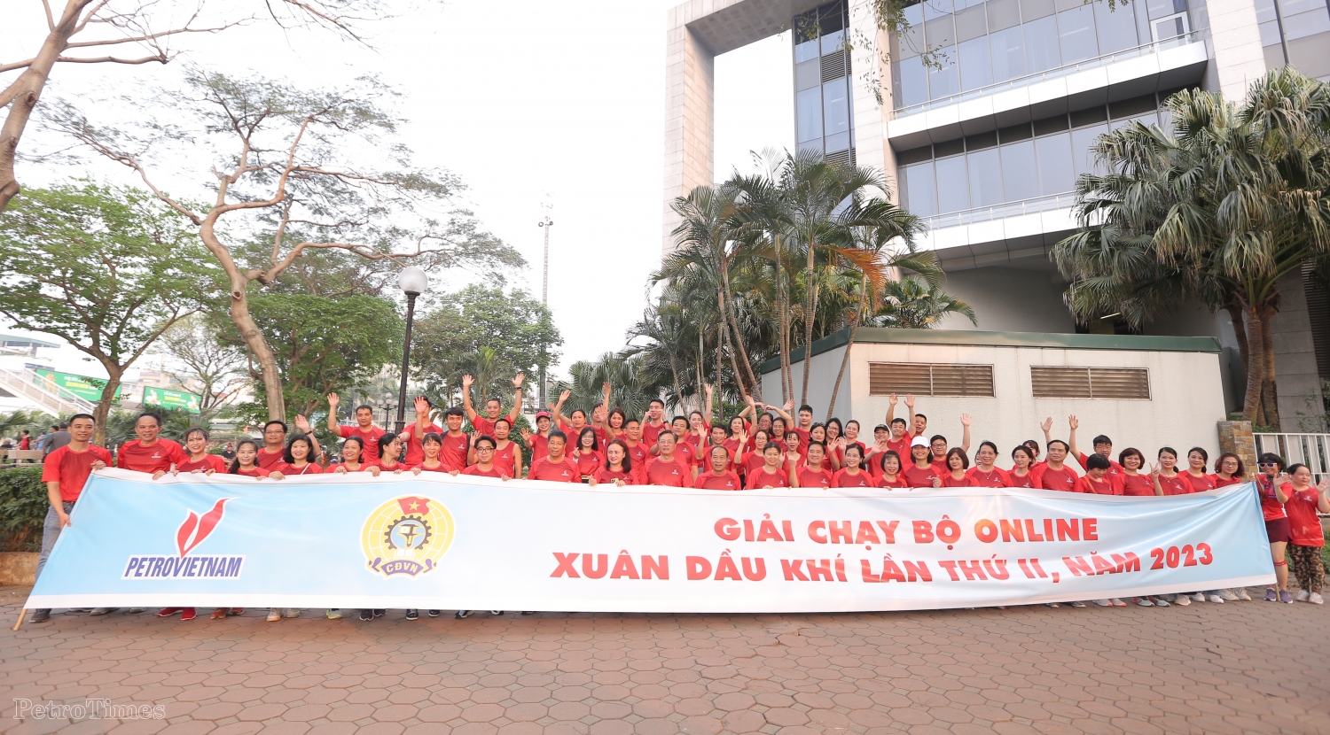 Công đoàn Dầu khí Việt Nam khai mạc giải Chạy bộ online Xuân Dầu khí lần thứ II năm 2023