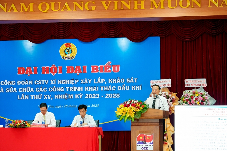 Công đoàn Xí nghiệp Xây lắp, Khảo sát và Sửa chữa các công trình khai thác dầu khí tổ chức thành công Đại hội đại biểu Công đoàn lần thứ XV Công đoàn Xí nghiệp Xây lắp, Khảo sát và Sửa chữa các công trình khai thác dầu khí Vietsovpetro tổ chức thành công Đại hội lần thứ XV