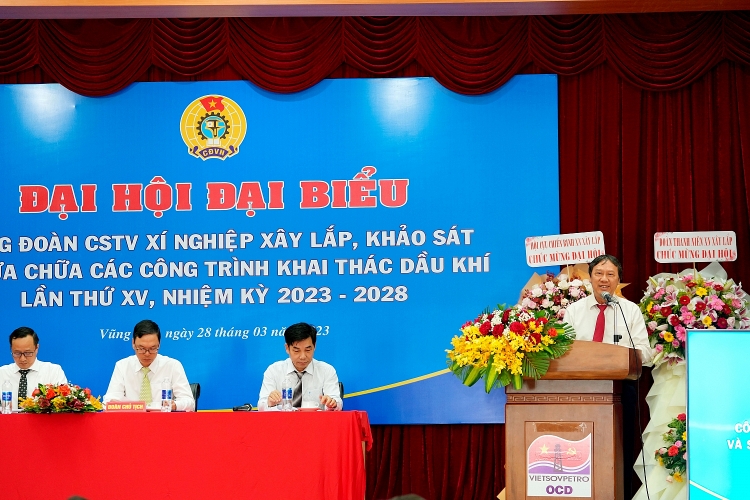 Công đoàn Xí nghiệp Xây lắp, Khảo sát và Sửa chữa các công trình khai thác dầu khí tổ chức thành công Đại hội đại biểu Công đoàn lần thứ XV Công đoàn Xí nghiệp Xây lắp, Khảo sát và Sửa chữa các công trình khai thác dầu khí Vietsovpetro tổ chức thành công Đại hội lần thứ XV