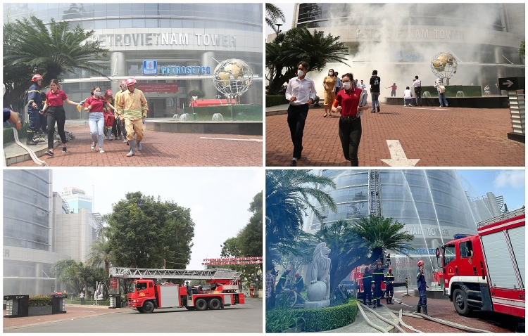 Diễn tập phương án chữa cháy và cứu nạn, cứu hộ tại Tòa nhà Petrovietnam năm 2023 Diễn tập phương án chữa cháy và cứu nạn, cứu hộ tại Tòa nhà Petrovietnam năm 2023