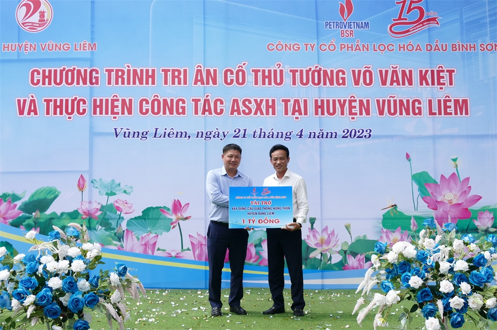 BSR tổ chức chương trình tri ân cố Thủ tướng Võ Văn Kiệt và thực hiện công tác ASXH tại tỉnh Vĩnh Long