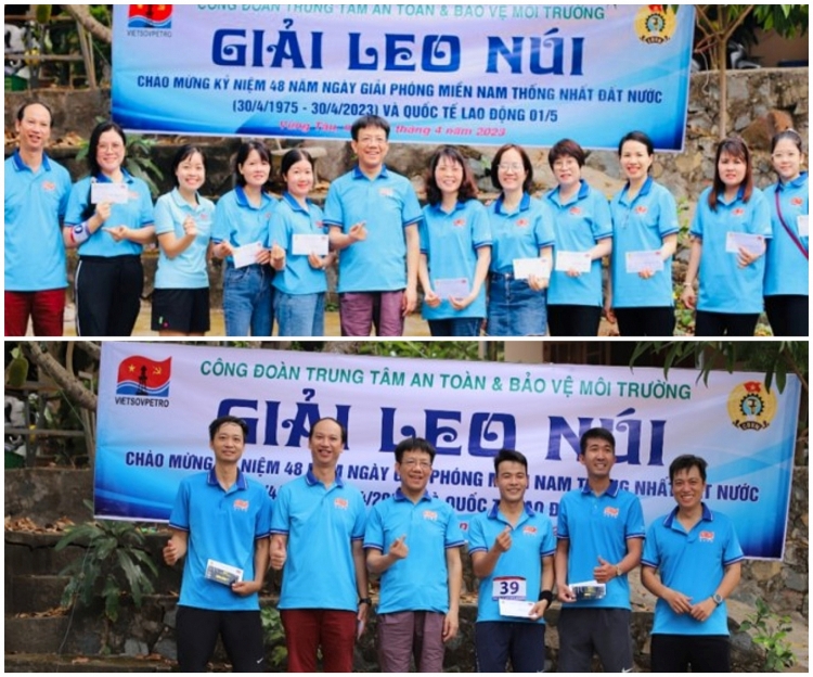 Các đơn vị tổ chức giải leo núi chào mừng Đại hội XIII Công đoàn Liên doanh Việt - Nga Vietsovpetro