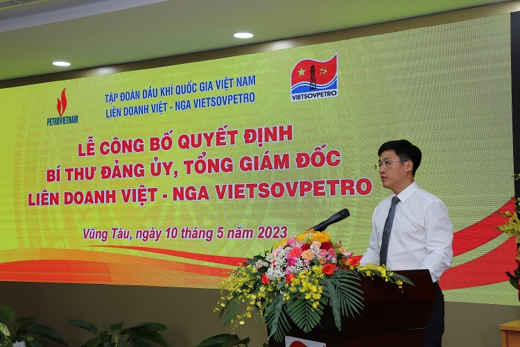 Công bố quyết định Bí thư Đảng ủy, Tổng Giám đốc Vietsovpetro