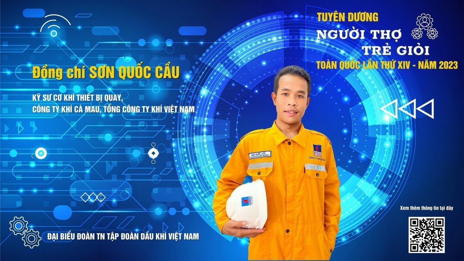 Đồng chí Sơn Quốc Cầu, Kỹ sư cơ khí thiết bị quay KCM là tác giả của 6 sáng kiến với tổng ước tính làm lợi hơn 43 tỷ đồng