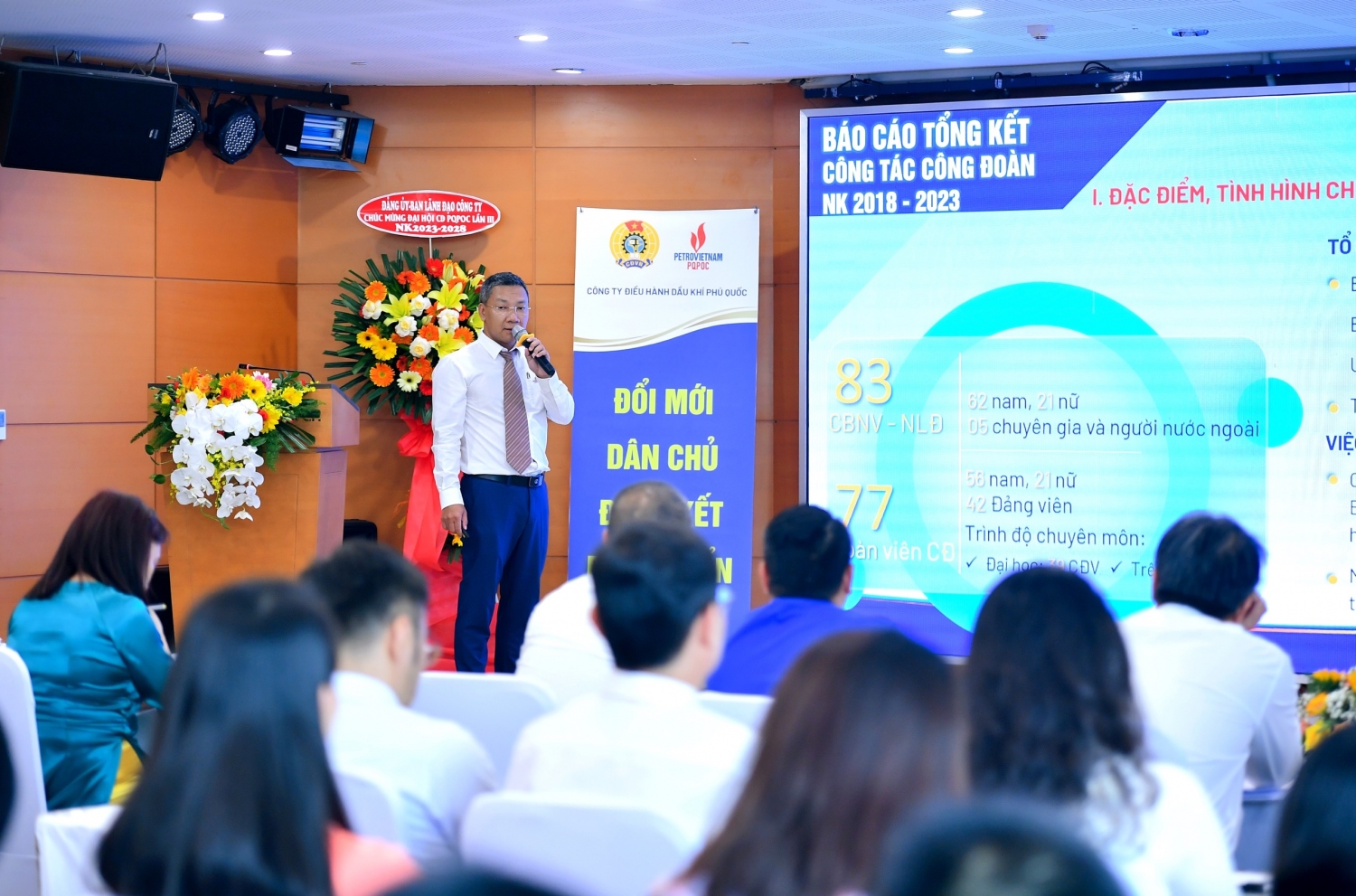 Công đoàn PQPOC tổ chức thành công Đại hội lần thứ III, nhiệm kỳ 2023-2028