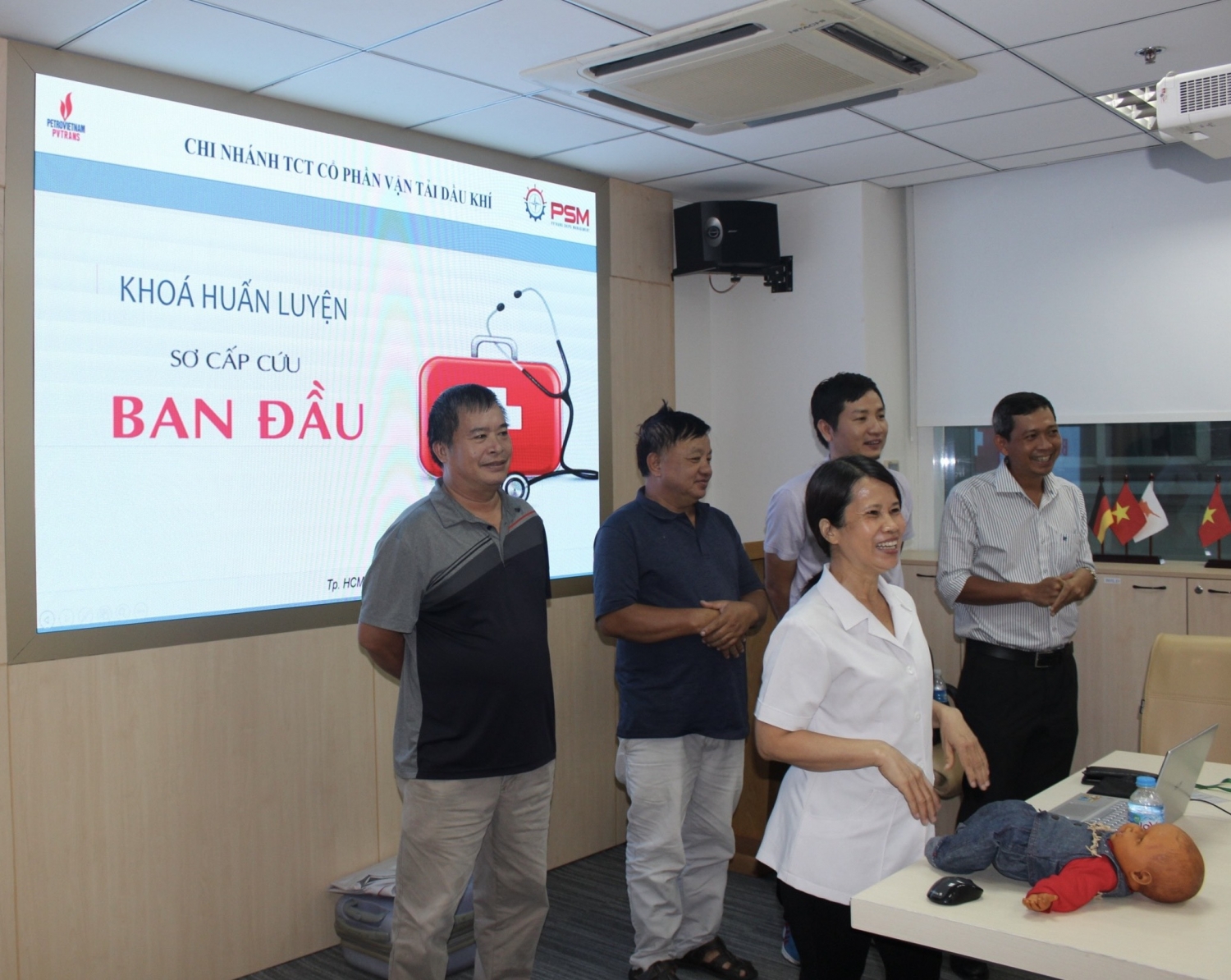 Công đoàn PVTrans PSM tổ chức khóa huấn luyện sơ cấp cứu ban đầu