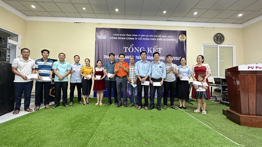 Thuỷ điện Đakđrinh tổng kết Tháng công nhân, Tháng hành động về an toàn, vệ sinh lao động 2023