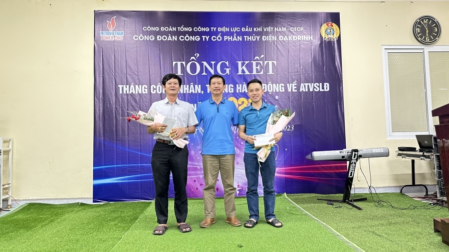 Thuỷ điện Đakđrinh tổng kết Tháng công nhân, Tháng hành động về an toàn, vệ sinh lao động 2023