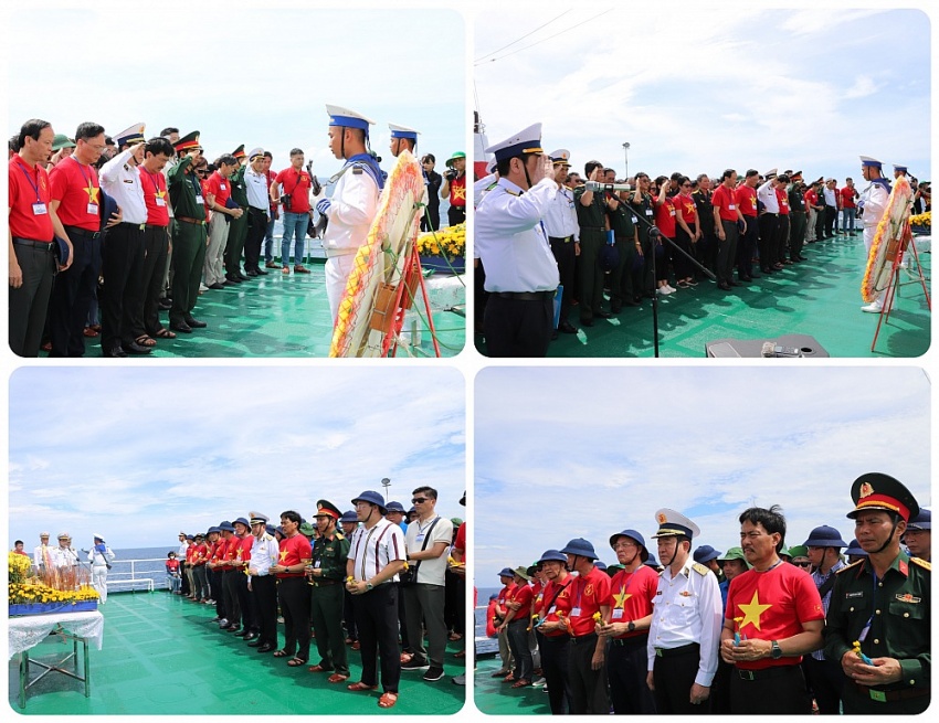 Kỳ 2: Xúc động lễ tưởng niệm các Anh hùng liệt sĩ hy sinh vì sự nghiệp bảo vệ chủ quyền biển đảo Trường Sa