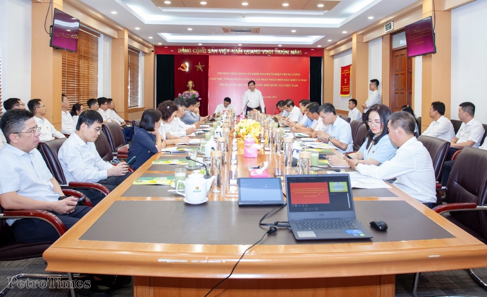 Thường trực Đảng ủy Khối DNTƯ làm việc với Đảng ủy PVCFC