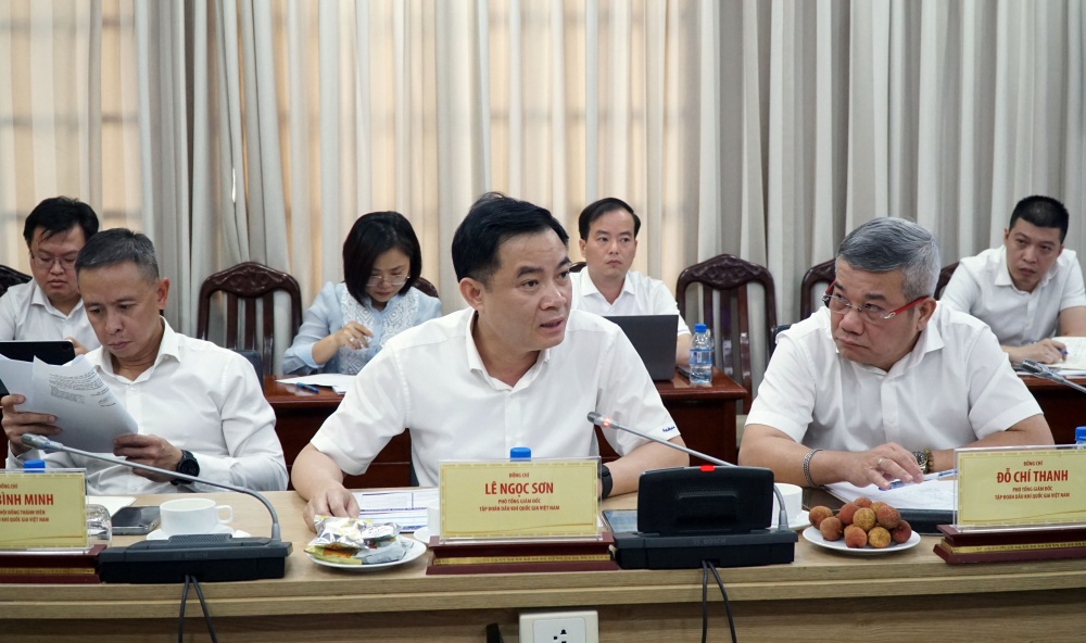 Phó Tổng giám đốc Petrovietnam Lê Ngọc Sơn phát biểu