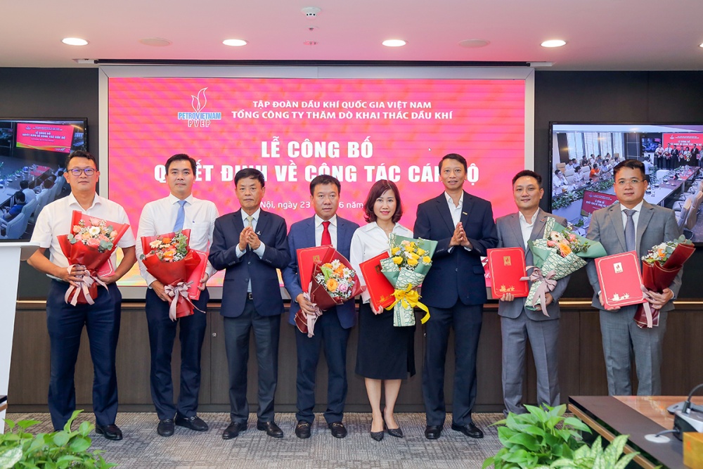 PVEP công bố và trao quyết định bổ nhiệm lãnh đạo các Ban/Văn phòng Tổng Công ty