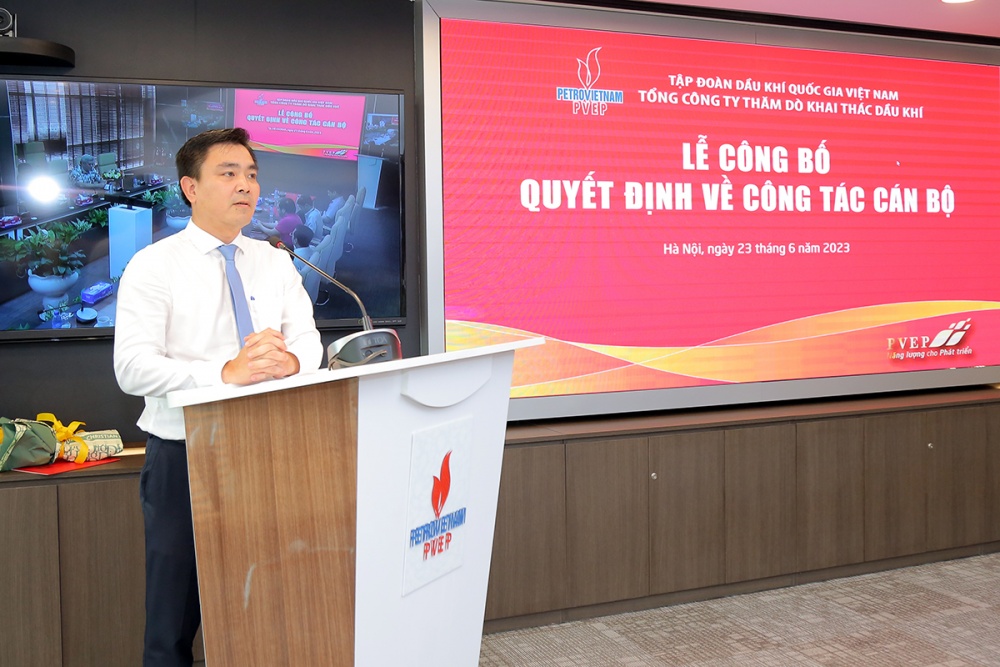 PVEP công bố và trao quyết định bổ nhiệm lãnh đạo các Ban/Văn phòng Tổng Công ty
